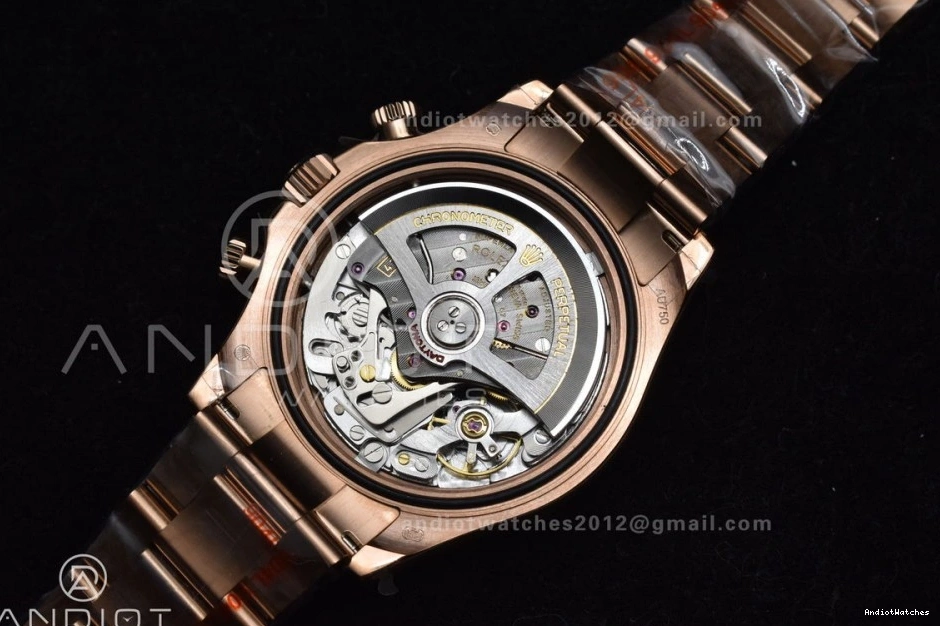 Best AllSeason Daytona RG RG QF Dial SH4130 on 1:1 V3 Bracelet 116505 Black Weight) 738 (Gain Edition 0128